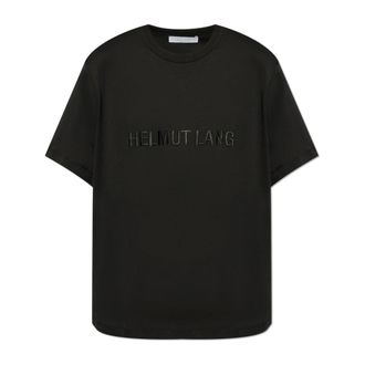 Helmut Lang T-Shirts, male, Black, Size: M T-shirt with logo