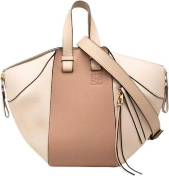 Loewe Pre-owned Hammock - Dames - Vintage Handtas - Beige - ONE Size - Leer - Vintage