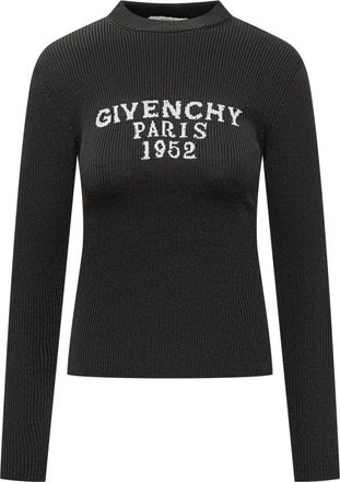 Givenchy Black Logo Crew Neck Sweater