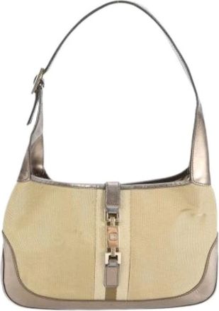 Gucci Pre-owned Shoulder Bags, female, Beige, Size: ONE SIZE Pre-owned Vintage Shoulder Bag