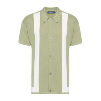 Frescobol Carioca Short Sleeve Shirts, male, Green, M, Barretos Cotton Shirt
