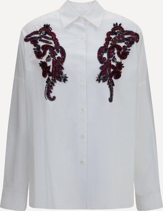 Dries Van Noten Camicia con dettagli a perline applicati Woman XS