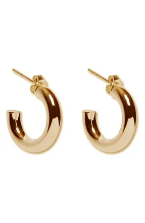Argento Vivo Mini Tube Hoop Earrings in Gold at Nordstrom