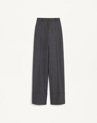 Valentino Virgin Wool Trousers Wo