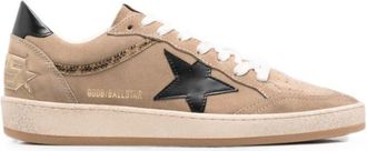 Golden Goose Beige Ball Star Leather Sneakers