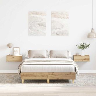 vidaXL Giroletto senza Materasso Rovere Artigianale 140x190 cm - Vidaxl