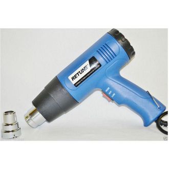 Trade Shop Trade Shop - Depilador De Pintura Pistola De Aire Caliente Secador De Pelo Phono 1800w 400 600 Grados