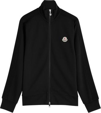 Moncler Logo Stretch-jersey Sweatshirt - Black - M (UK 12 / M)