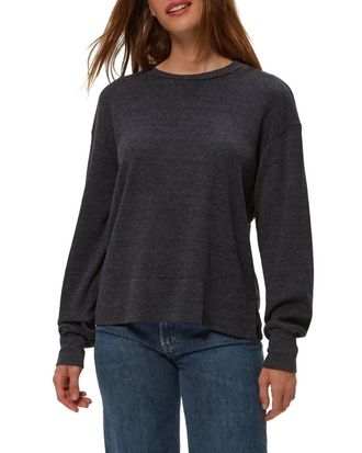 Michael Stars Keri Thermal Pullover In Charcoal