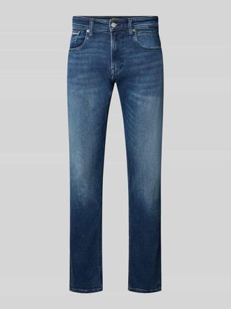 Replay Straight Fit Jeans mit Eingrifftaschen Modell GROVER in Jeansblau, Gr&ouml;&szlig;e 30/30