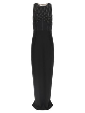Elisabetta Franchi Black Polyester Long Womens Dress