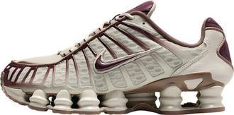 Nike Nike Shox TL Womens Shoes (Light Bone/Mink Brown/Burgundy Crush), Light Bone/Mink Brown/Burgundy Crush, 10.5