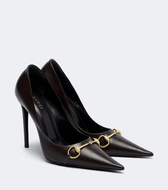 Gucci Salones Donna de piel con Horsebit