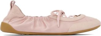 Chlo&eacute; Pink Leather Ballet Flats