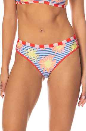 Maaji Awake in Light Latin Reversible Bikini Bottoms in Open Blue at Nordstrom, Size Medium