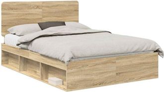 vidaXL Estructura De Cama Sonoma 140 X 190 Cm Madera De Pino Macizo Vidaxl
