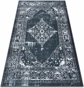 RugsX Rugsx - antika carpet 117 tek, modern ornament, washable - grey / graphite grey 160x220 cm