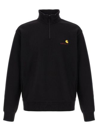 Carhartt Work in Progress Black Mock Collar Sweatshirt