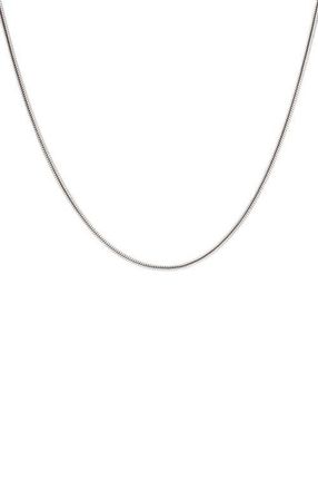 Alex and Ani Round Herringbone Layering Necklace in Silver at Nordstrom