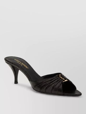 Saint Laurent leather high-heel mules