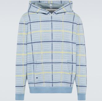 God's True Cashmere Rain tartan cashmere hoodie