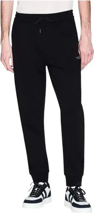 A|X Armani Exchange Broek met veter sluiting machinewasbaar - Heren - Sweatpants - Zwart - M - Broeken