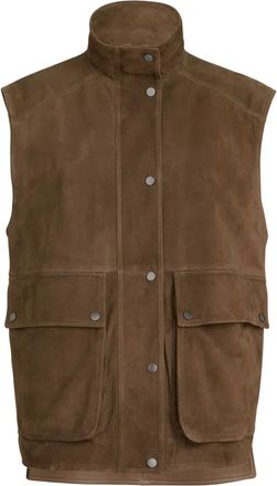Brunello Cucinelli Spencer met monili detail en voorzak - Bruin