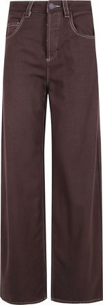 Uma Wang Pants Wool Brown Phyllis