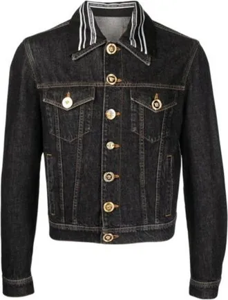 Versace Medusa Motif Denim Jacket