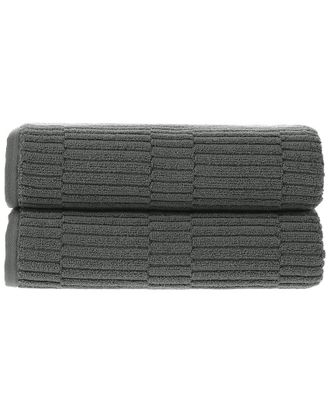 Alexis Alexis Antimicrobial Oxford Bath Sheet, Pack Of 2