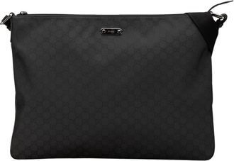 Gucci Pre-owned Monogram Crossbody Bag - Dames - Vintage Schoudertas - Zwart - ONE Size - Vintage