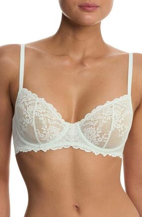 Natori Heavenly Lace Convertible Balconette Bra in Iced Mint at Nordstrom, Size 36Dd