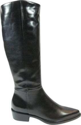 Mjus High Laarzen - Dames - Schoenen - Zwart - Maat: 41 EU Leer