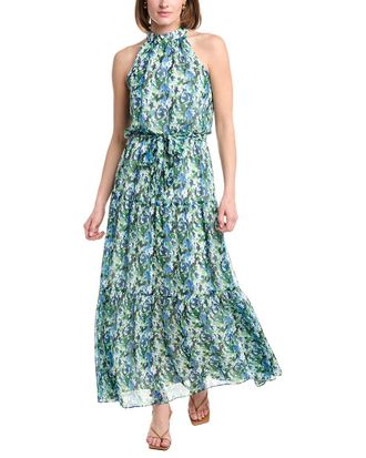 Julia Jordan Printed Chiffon Sleeveless Maxi Dress