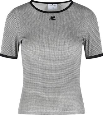 Courr&egrave;ges graues Baumwoll-T-Shirt