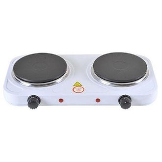 Trade Shop Trade Shop Traesio - Doppia Piastra 2 Piastre Fornello Elettrico Viaggio Ufficio Campeggio 2000 Watt