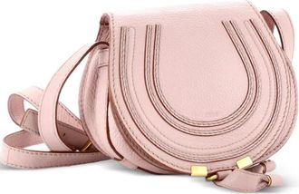 Chlo&eacute; Marcie Leather Mini crossbody bag - Roze