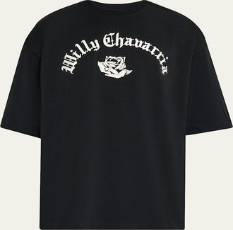 adidas x Willy Chavarria Mens Jersey Logo Signature T-Shirt