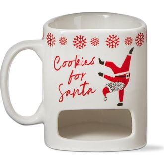 Tag Christmas Cookies For Santa Mug Bone China Dishwasher Safe in Multicolored at Nordstrom