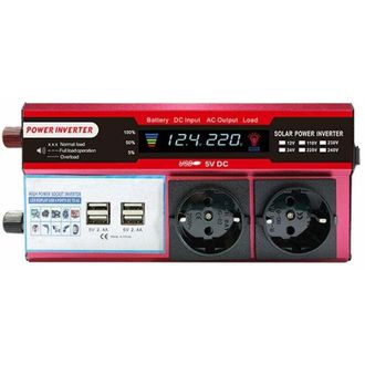OEM Inversor Solar De Alta Eficiencia, Inversor De Onda Sinusoidal Pura Para Hogar, Autom&oacute;vil, Caravana, Convertidor De Energ&iacute;a Solar Con Pantalla Lcd, 10