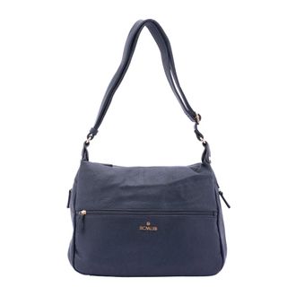 Cavalli B Schoudertas - Dames - Tassen - Blauw - Maat: ONE Size Leer