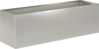 vidaXL Macetero De Jard&iacute;n Plateado 100 X 30 X 30 Cm Acero Inoxidable Vidaxl