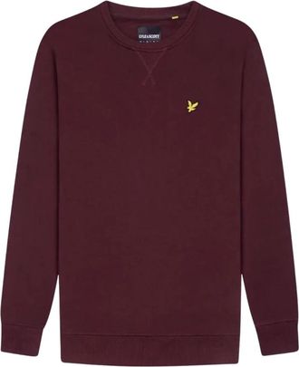Lyle & Scott Iconica Crewneck Sweatshirt - Heren - Sweatshirts - Rood - XL - Katoen - Hoodies & sweatvesten