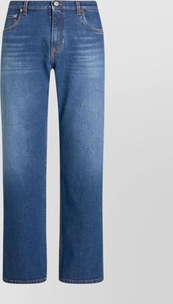 Etro straight-leg denim trousers with five pockets