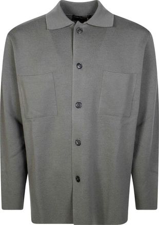 FILIPPO DE LAURENTIIS Giacca Camicia - Heren - Vesten - Groen - M - Truien & Vesten