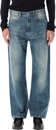 Our Legacy Third Cut River Blue Turkish Cotton Denim Straight-Leg Jeans