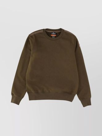 Parajumpers ribbed hem long sleeve crew neck sweater