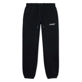 Off-white Sweatpants, male, Black, Size: S Heraldic Threshold Arrows Cuffed Sweatpant