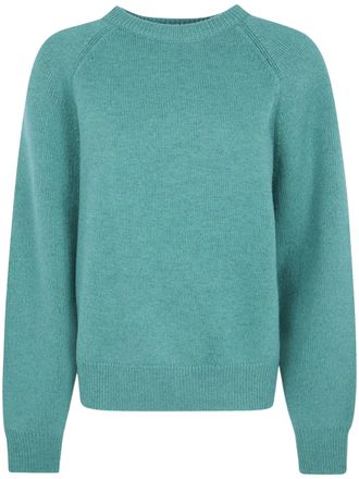 Frankie Shop Green Lina Wool Crewneck Sweater