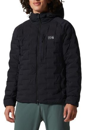 Mountain Hardwear Stretchdown 700 Fill Power Down Hooded Jacket in Black at Nordstrom, Size Xx-Large
